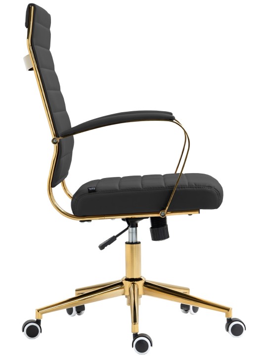 Silla de oficina Havana polipiel, negro