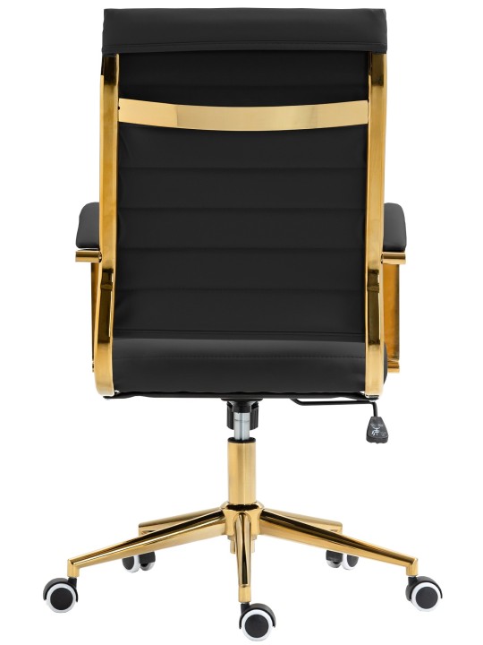 Silla de oficina Havana polipiel, negro