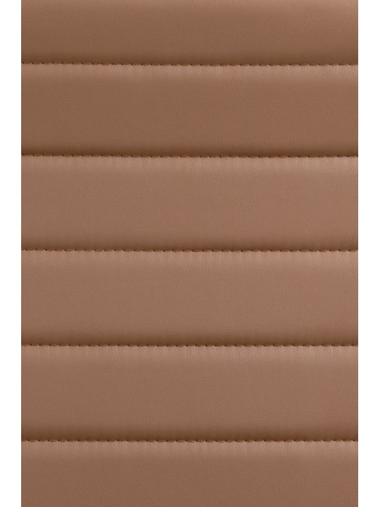 Silla de oficina Havana polipiel, marrón claro