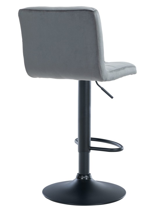 Taburete de bar Perú terciopelo, gris oscuro Taburete de bar Perú terciopelo, gris oscuro