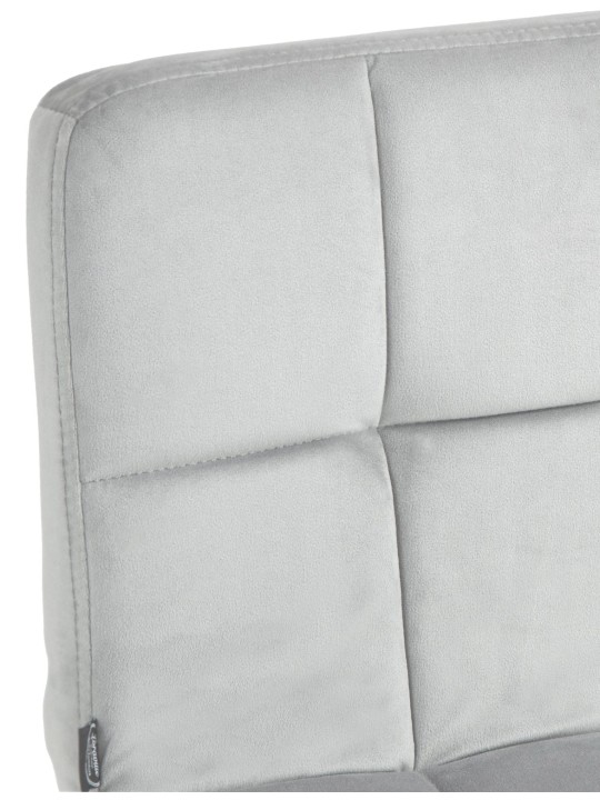 Taburete de bar Perú terciopelo, gris