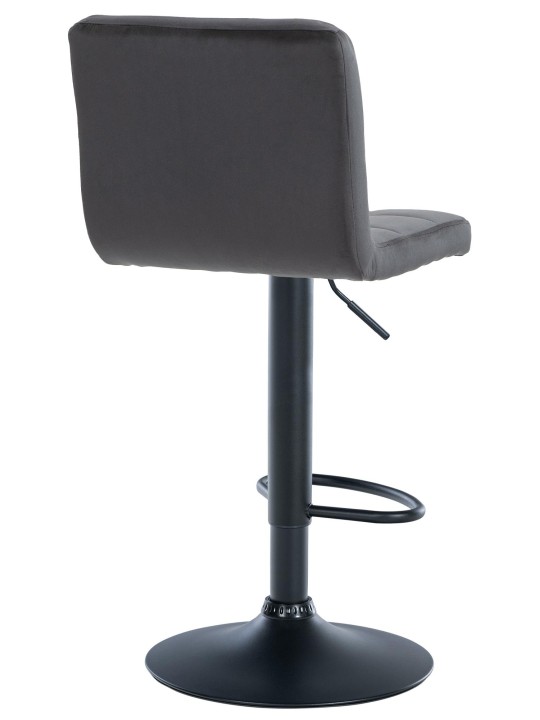 Juego de 2 taburetes de bar Perú terciopelo, negro Juego de 2 taburetes de bar Perú terciopelo, negro