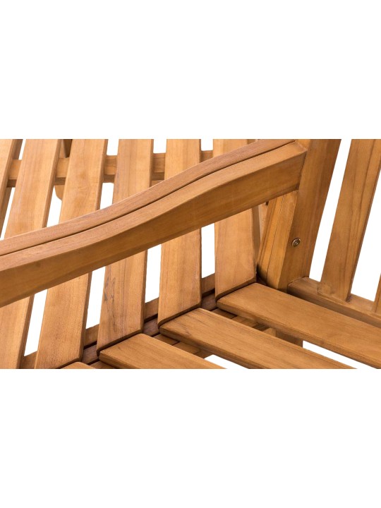 Banco kenna arbol con reposabrazos semicircular 200 cm, teca