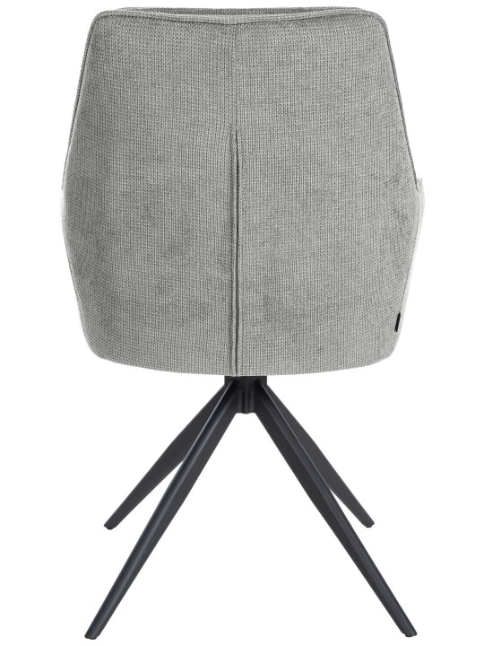Silla de comedor Jules tela, gris