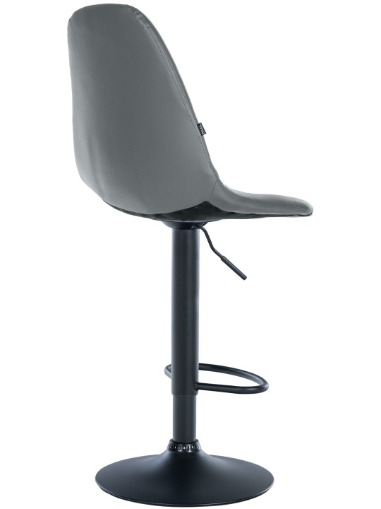 Taburete de bar Elmore piel sintética B, gris Taburete de bar Elmore piel sintética B, gris