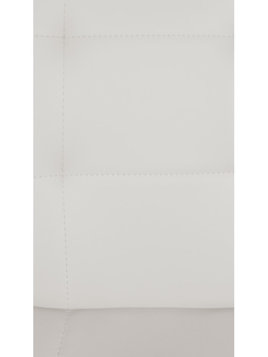 Taburete de bar Elmore piel sintética B, blanco