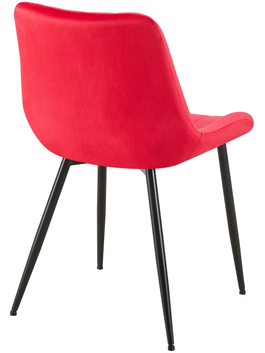 Silla Rahden terciopelo, rojo Silla Rahden terciopelo, rojo