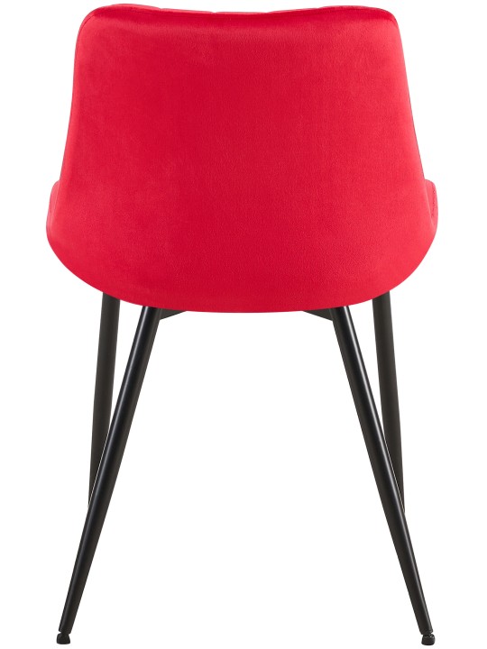 Silla Rahden terciopelo, rojo Silla Rahden terciopelo, rojo