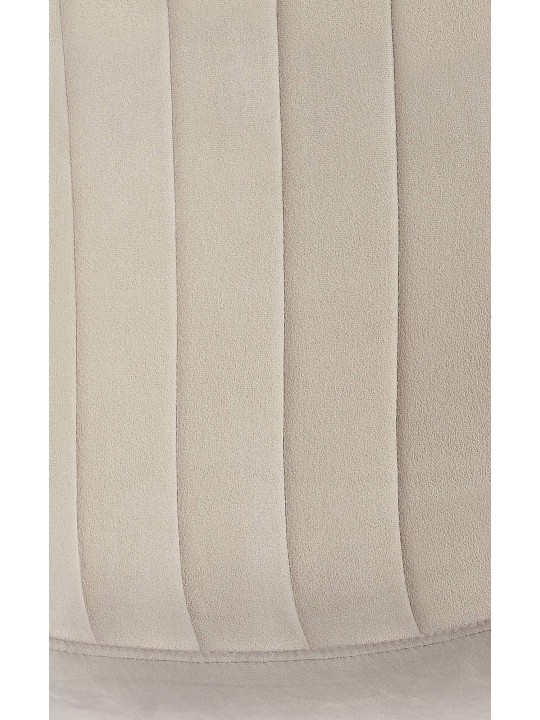 Juego de 4 sillas de comedor Baxter terciopelo, gris