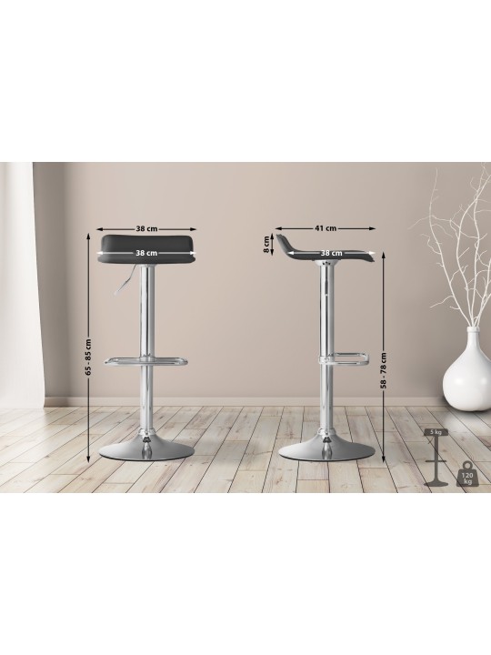 Taburete de bar DYN, negro Taburete de bar DYN, negro