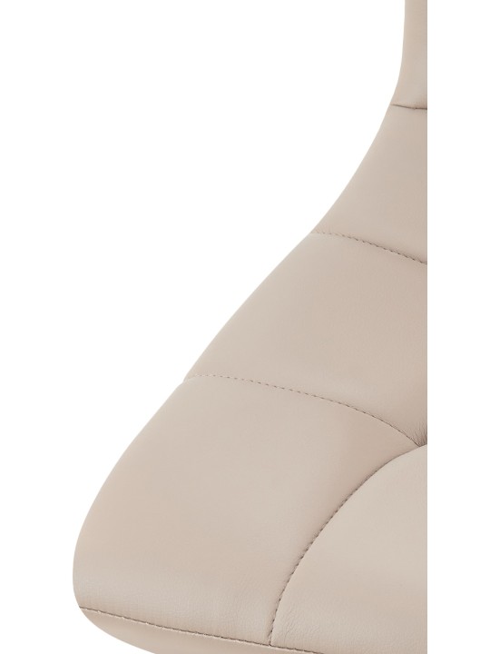 Juego de 4 sillas de comedor Antibes cuero sintético, taupe Juego de 4 sillas de comedor Antibes cuero sintético, taupe
