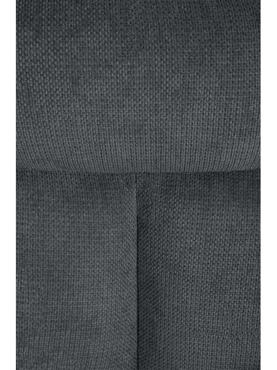 Silla de comedor Vilas tela, gris oscuro