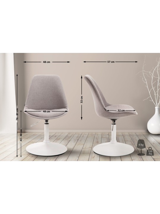 Silla Maverick W tela, gris Silla Maverick W tela, gris