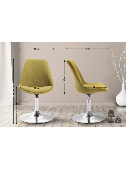 Silla Maverick C tela, verde