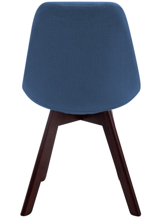 Silla de visita Borneo V2 tela nogal, azul