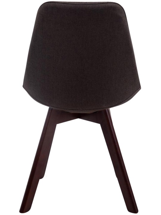 Silla de visita Borneo V2 tela nogal, gris oscuro