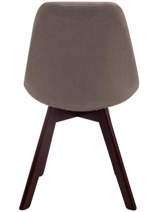 Silla de visita Borneo V2 tela nogal, taupe