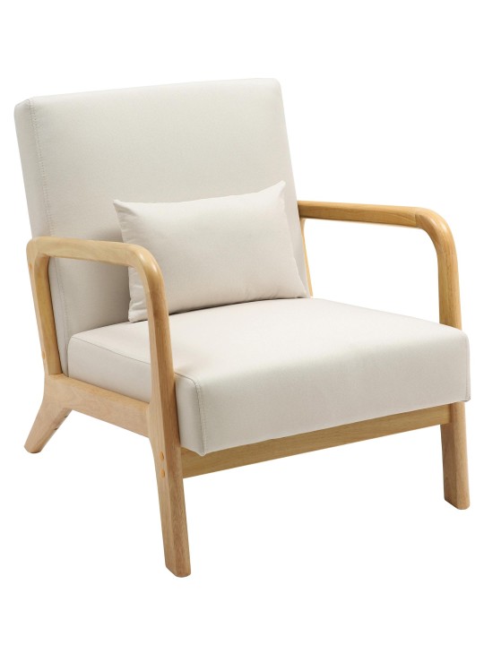 Sillón Hibbing tejido, crema Sillón Hibbing tejido, crema