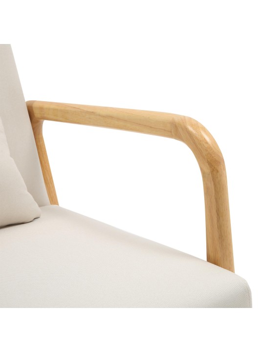 Sillón Hibbing tejido, crema Sillón Hibbing tejido, crema