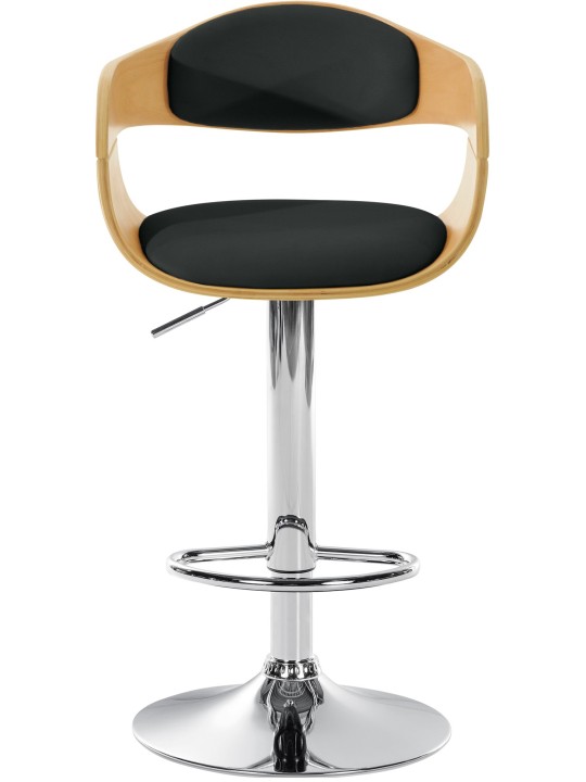 Taburete de bar Kingston C, natural/negro