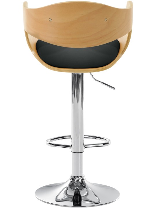 Taburete de bar Kingston C, natural/negro