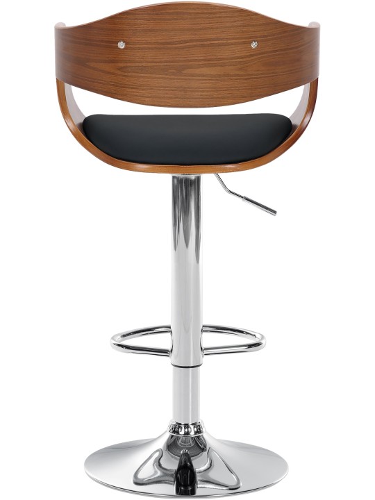 Taburete de bar Kingston C, nogal/negro