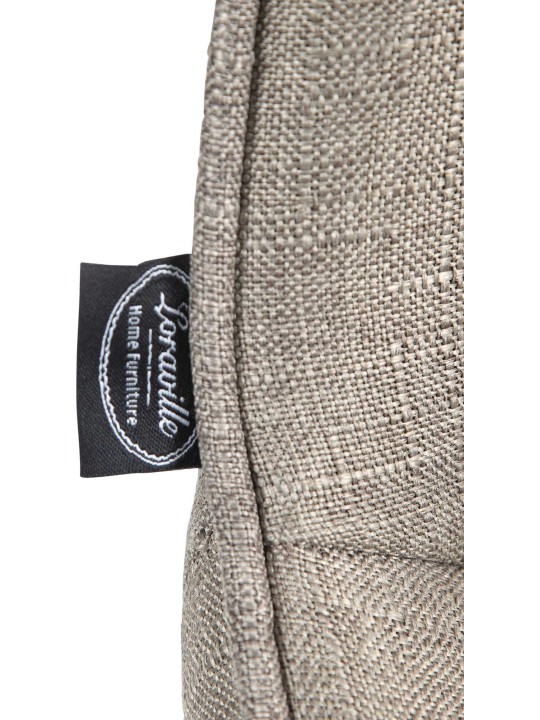 Taburete de bar Vonore tela cromo, taupe Taburete de bar Vonore tela cromo, taupe