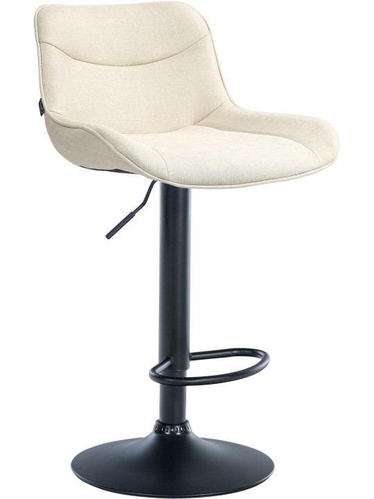 Taburete de bar Vonore tela, crema Taburete de bar Vonore tela, crema