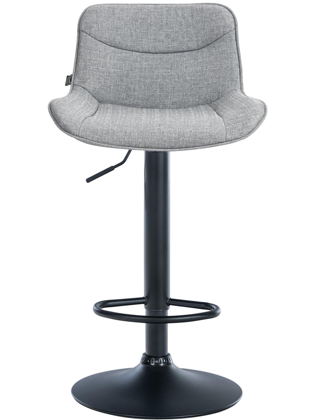 Taburete de bar Vonore tela, gris