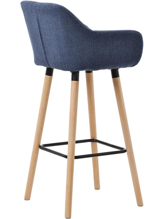 Taburete de bar Grant tela, azul oscuro Taburete de bar Grant tela, azul oscuro