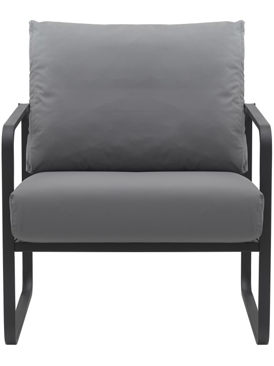 Tumbona Manea piel sintética, gris Tumbona Manea piel sintética, gris