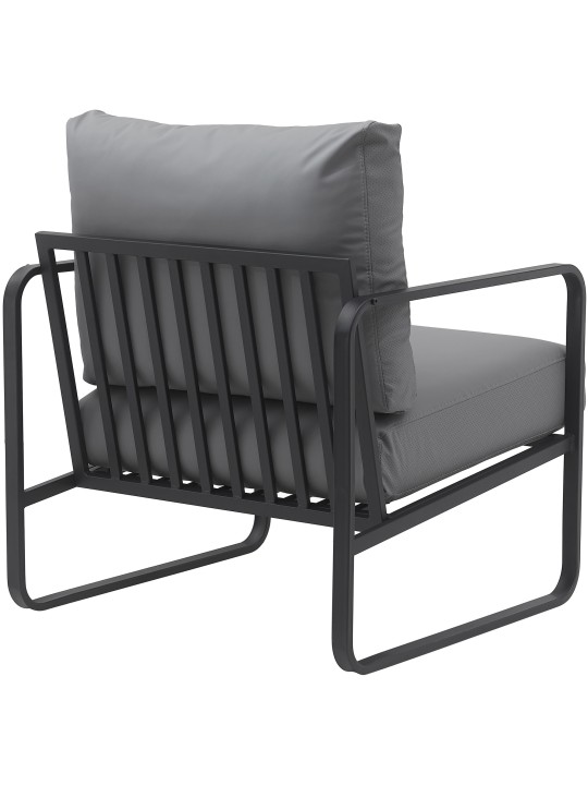 Tumbona Manea piel sintética, gris Tumbona Manea piel sintética, gris