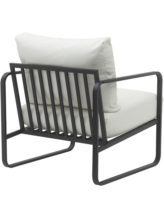 Tumbona Manea piel sintética, blanco Tumbona Manea piel sintética, blanco