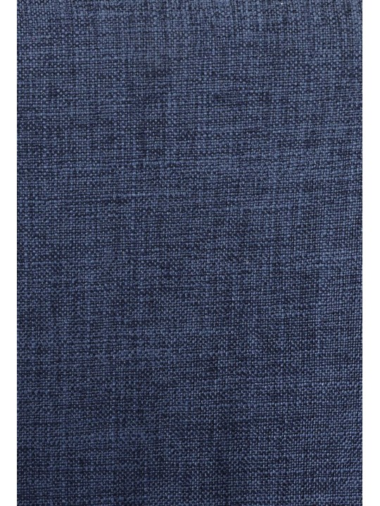 Juego de 2 taburetes de bar Grant tela, azul oscuro