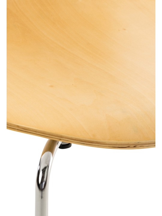 Juego de 2 sillas de visita Diego, natural