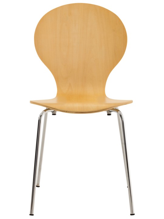 Juego de 4 sillas de visita Diego, natural