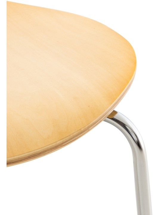 Juego de 4 sillas de visita Diego, natural