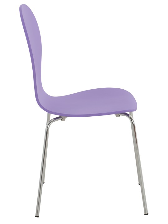 Juego de 4 sillas de visita Diego, lila