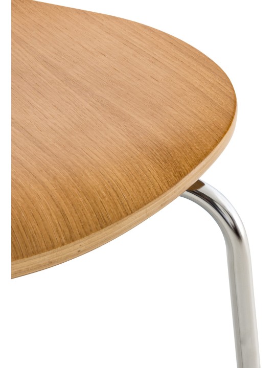 Juego de 4 sillas de visita Diego, roble