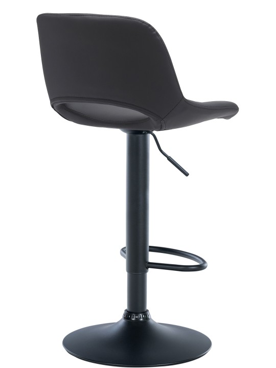 Taburete de bar Camden piel sintética, negro Taburete de bar Camden piel sintética, negro