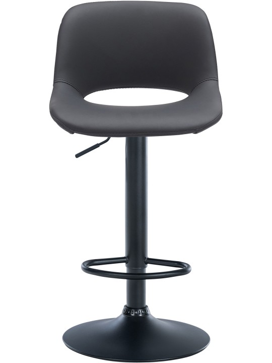 Taburete de bar Camden piel sintética, negro Taburete de bar Camden piel sintética, negro