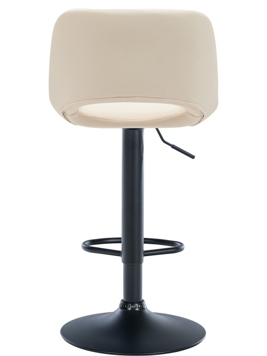 Taburete de bar Camden piel sintética, crema
