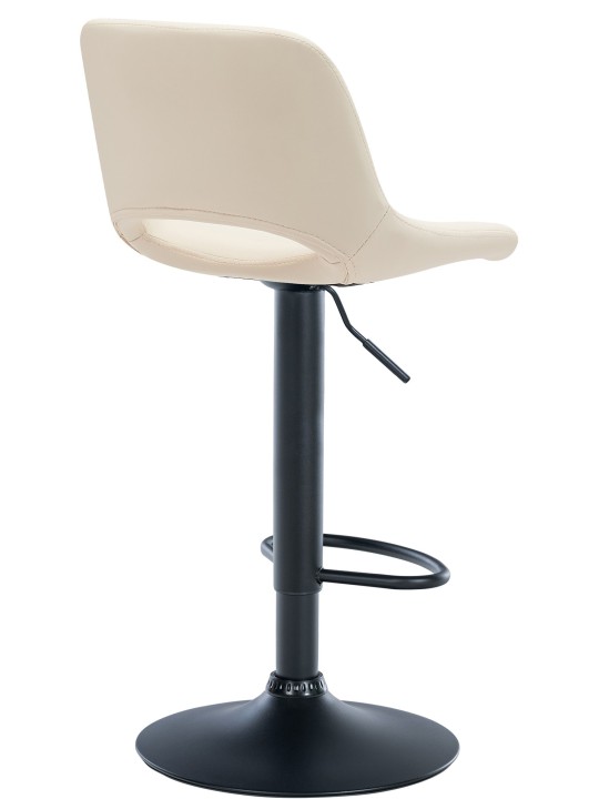 Taburete de bar Camden piel sintética, crema