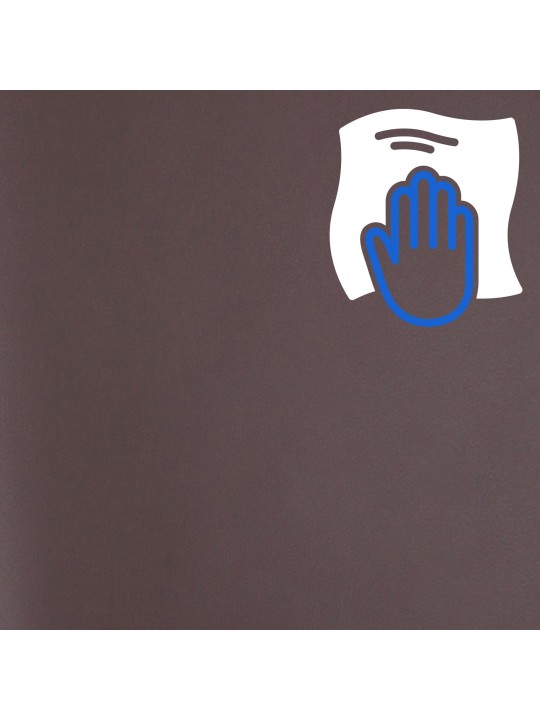 Silla de oficina Burbank piel sintética, nogal/marrón