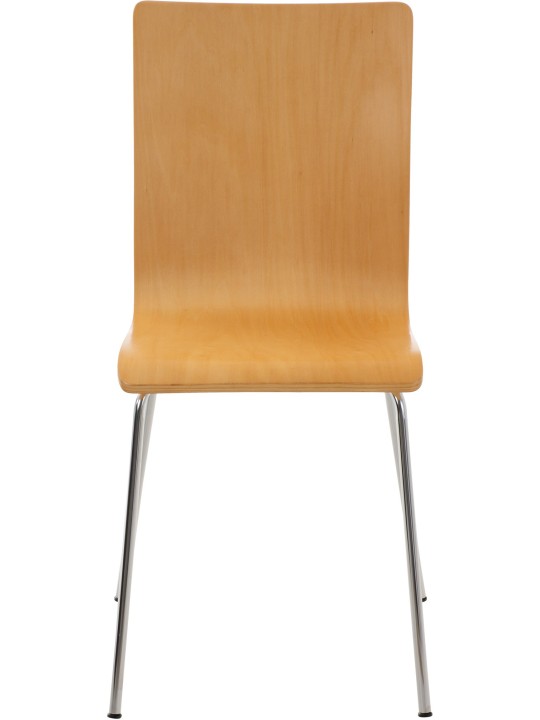 Juego de 4 sillas de visita Pepe, natural