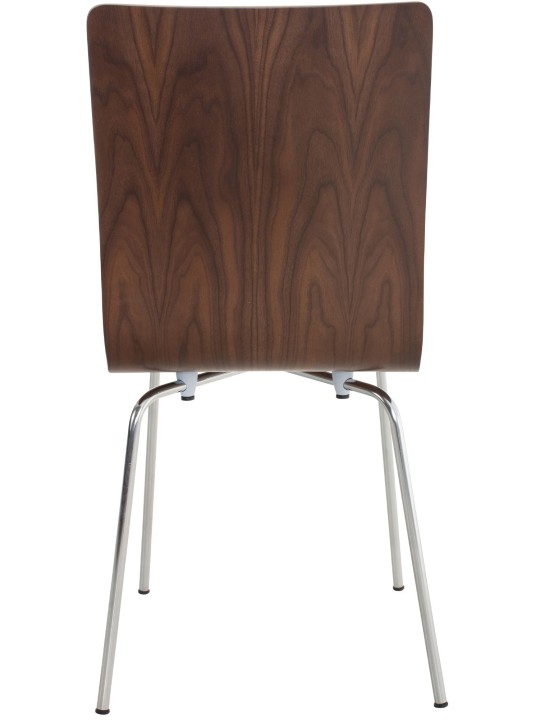 Juego de 4 sillas de visita Pepe, nogal