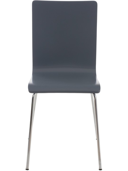 Juego de 2 sillas de visita Pepe, gris Juego de 2 sillas de visita Pepe, gris