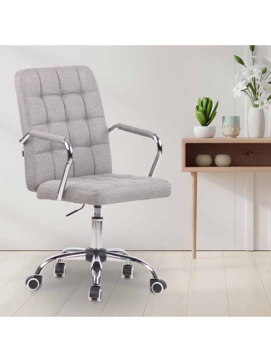 Silla de oficina Terni tela, gris