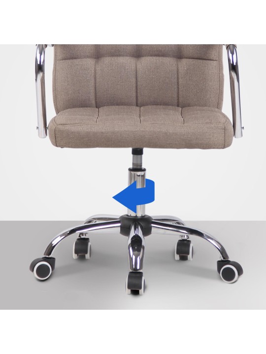 Silla de oficina Terni tela, taupe Silla de oficina Terni tela, taupe