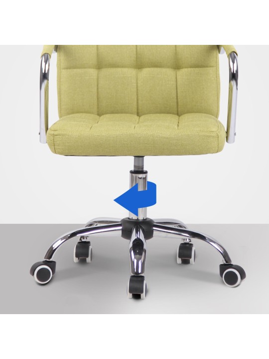 Silla de oficina Terni tela, verde